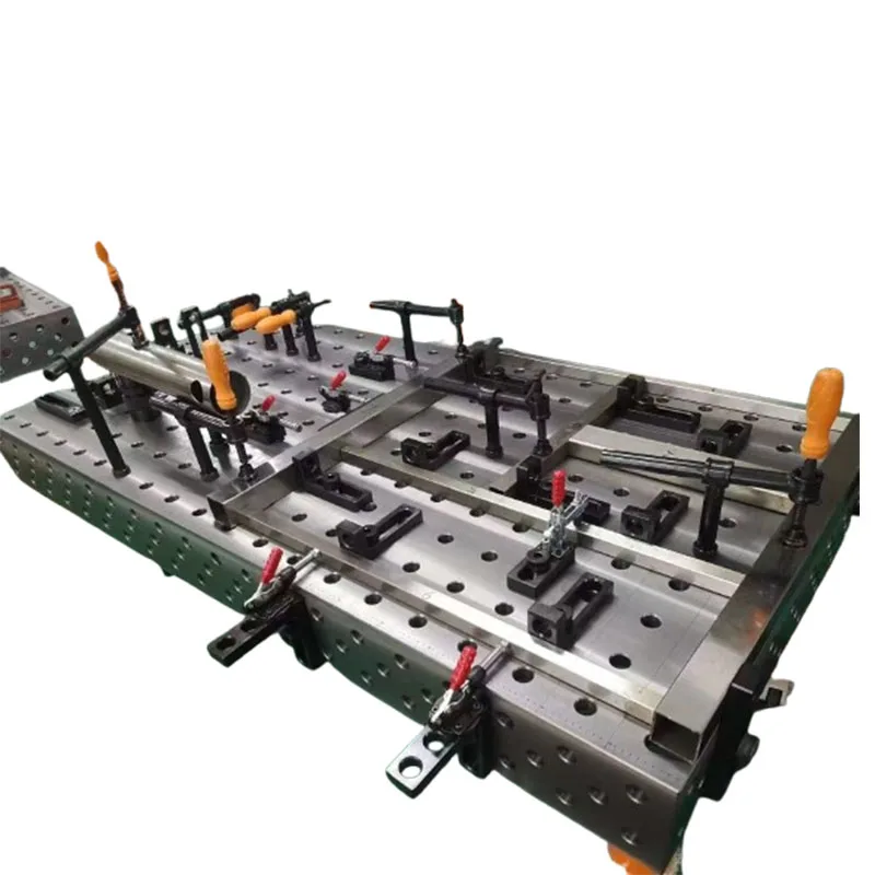 Manufacturer supplies cast iron 3D flexible welding worktable T-shaped groove porous positioning machine welding platform