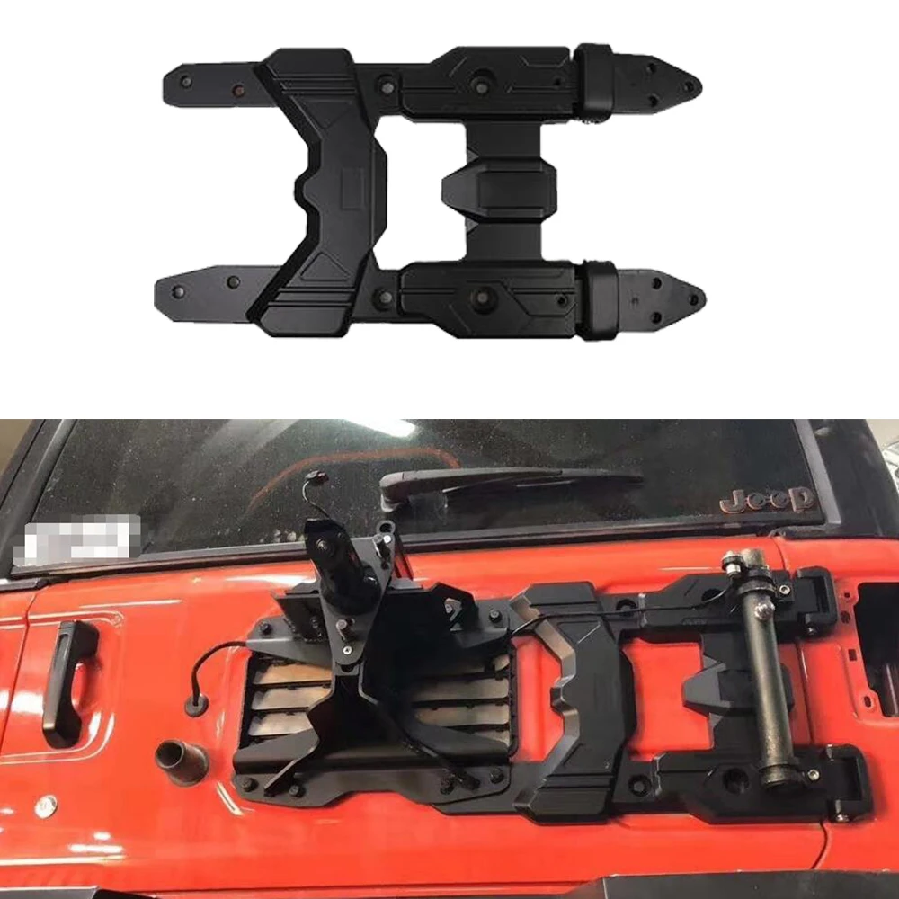 

Black Aluminum Alloy Spare Tire Carrier Bracket for Jee p Wrangler JL 2018+ JL1231
