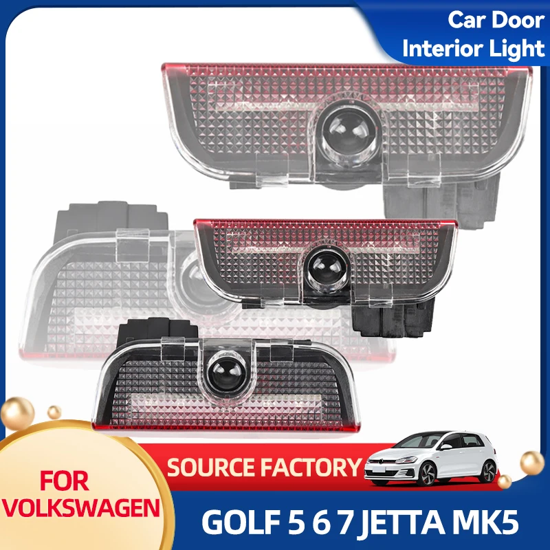 

Горячая продажа 2026 для VW VOLKSWAGEN, светодиодная лампа для автомобильной двери, аксессуары для внутреннего украшения для VW Touareg 7P Passat B6 B7 B8 B