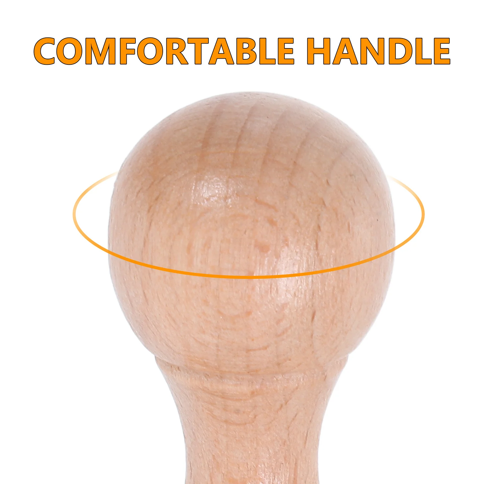 2Pcs Children's Beech Wood Rubber Stamps Creative DIY Wooden Stamp Handle for Scrapbooking Craft Projects Durable Wooden Knobs