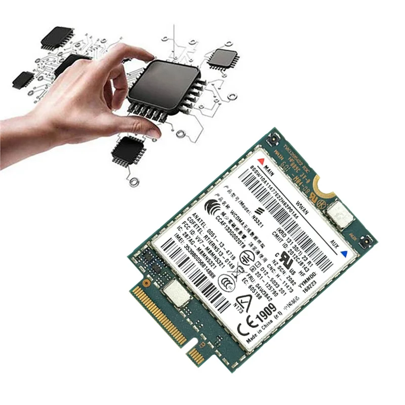 【قائمة جديدة】بطاقة محول الوحدة اللاسلكية N5321 FRU 04W3842 WWAN 3G تدعم أنظمة متعددة