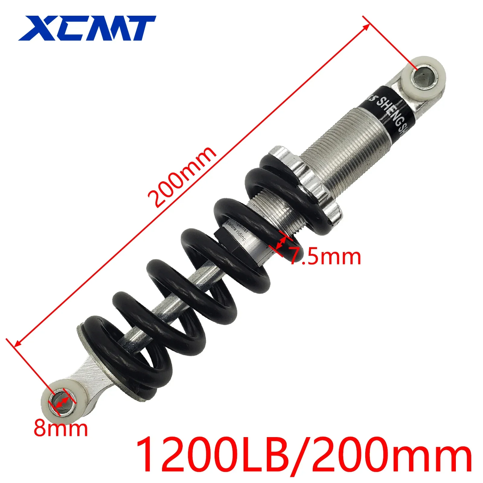 Shock Absorber Suspension For Bicycle E-Bike Motorcycle ATV Scooter Dirt Pit Electric Bike 90mm100mm 115mm 125mm 150mm 160mm 170
