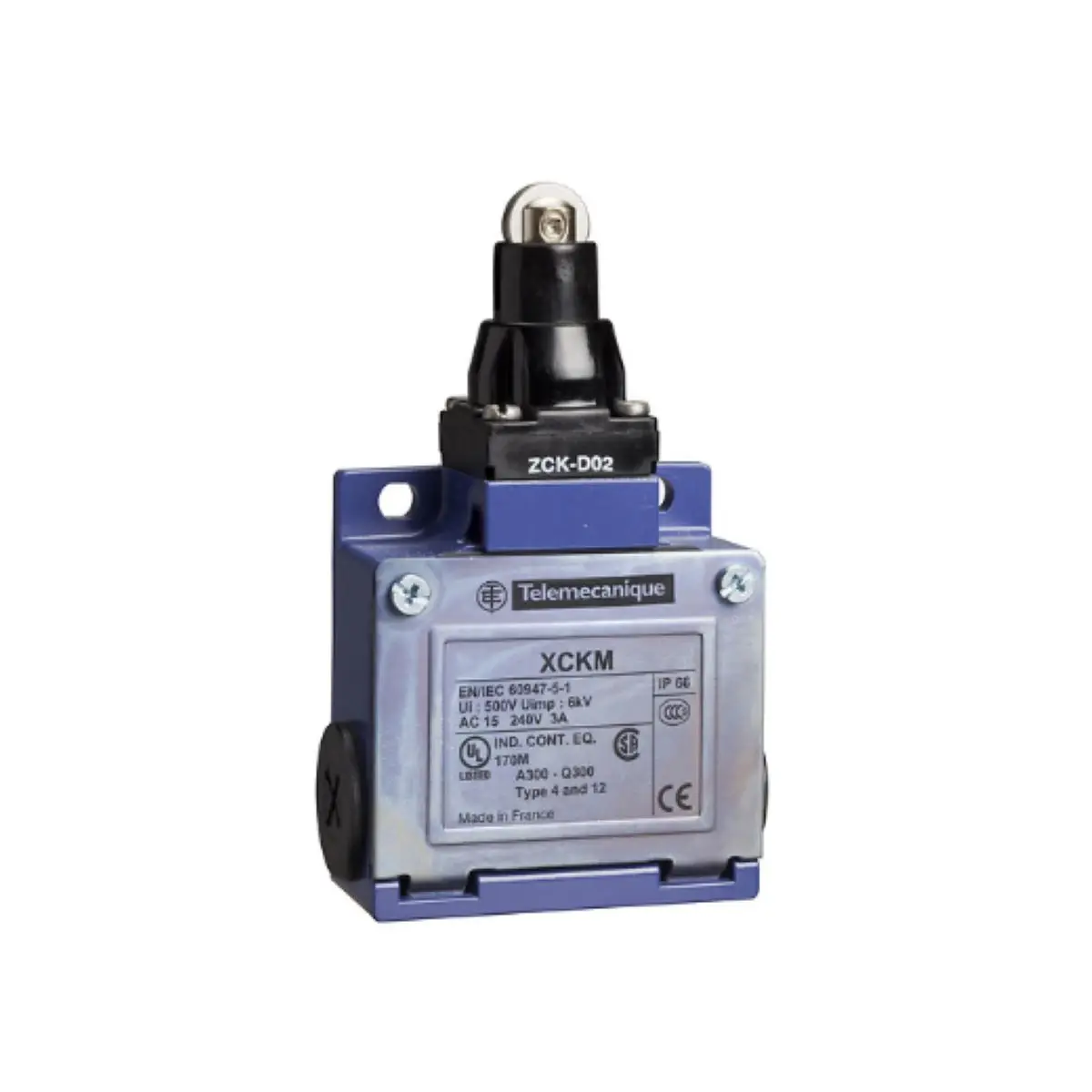 

XCKM2023LC XCKM2023L дорожные переключатели XC Standard, XCKM, стальной роликовый плунжер, 1НЗ+1 НО, стопорное действие