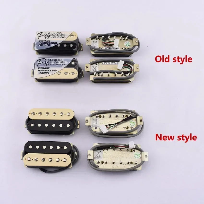 1 Set Original Genuine  Electric Guitar Alnico Humbucker Pickup Zebra / Black