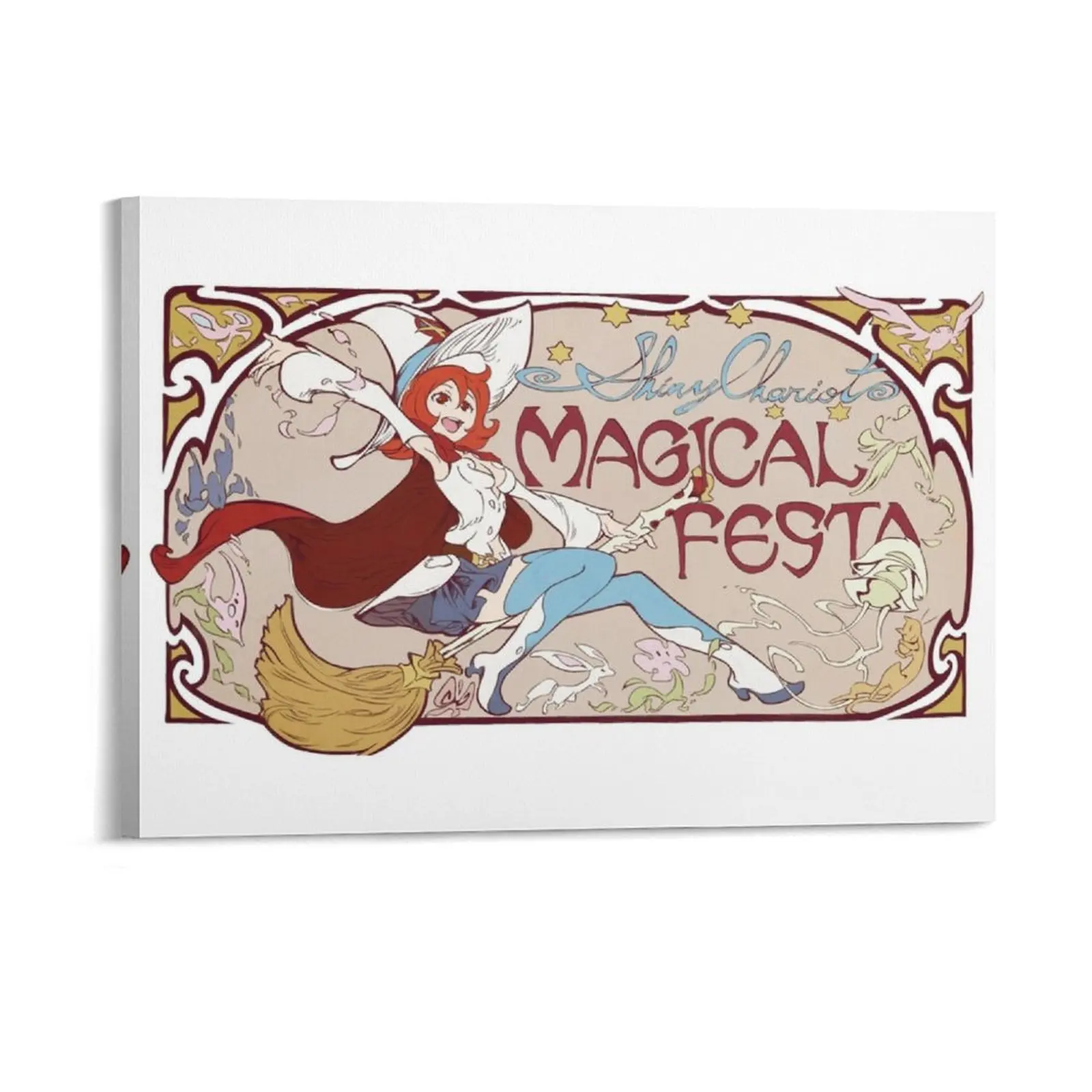 

Little Witch Academia Shiny Chariot Poster Canvas Painting Club Party Home Designing Plaques Framed Wall Paintings