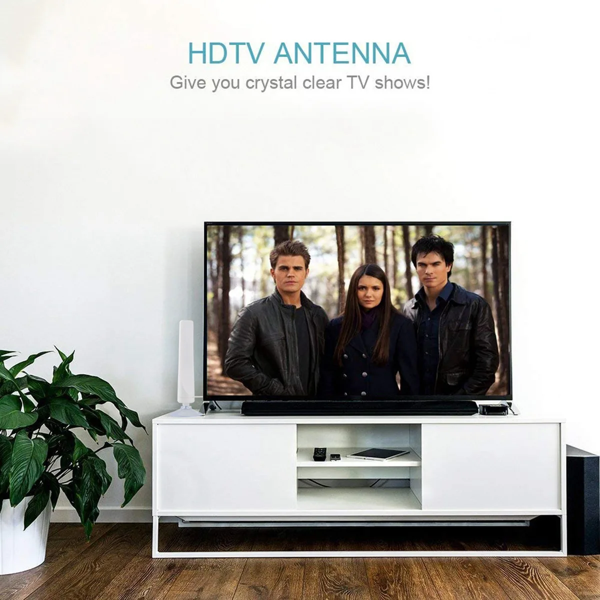

ABZW Indoor Digital HDTV Antenna TV 50 Miles Range Radius Amplifier DVB-T2 Clear Satellite Dish Signal Receiver Aerial
