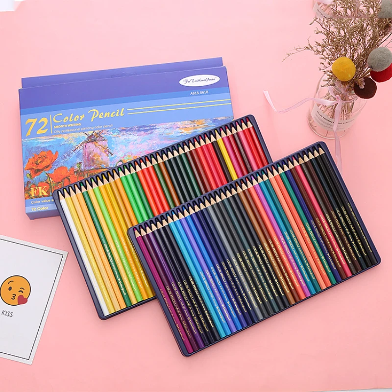 

72 Color Art Painting Color Pencil Set Students Coloring Sketch Paint Special Oily Hand-painted Pen Art Supplies