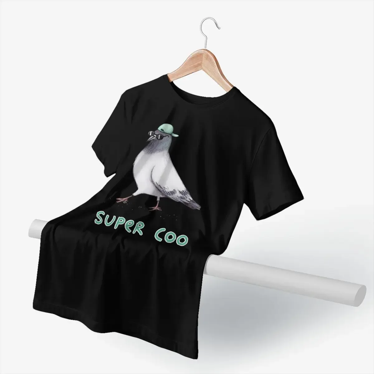 Pigeon Bird T Shirt Super Coo T-Shirt Print 100 Percent Cotton Tee Shirt Big Size Classic Short Sleeve Tshirt