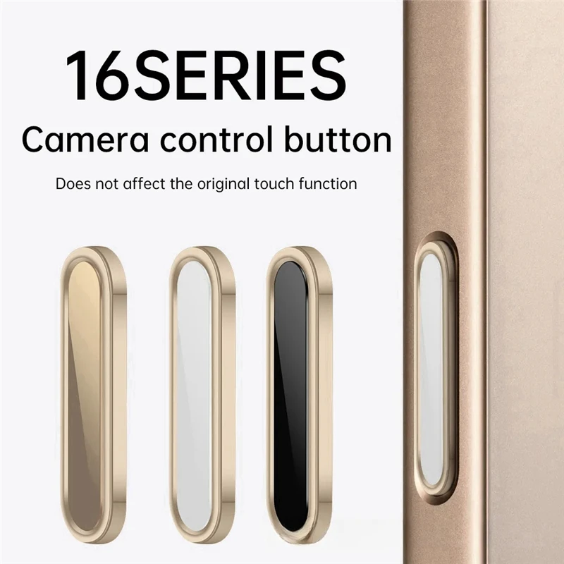 For iPhone 16 Pro Max 16 Plus Case Camera Control Capture Button Metal Capture Photograph Button Film Protector Sticker Cover