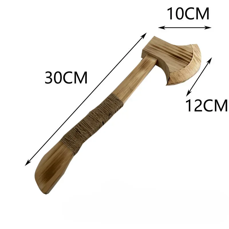 New Scenic Area Hot-selling Popular Wooden Small God Ax Sword Model Toy Crafts Wooden Ax Mountain Ax Stage Performance