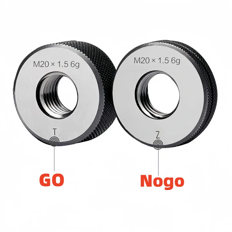 

VAYAVOOG 1SET(1*GO+1*NOGO) 6g Thread Ring Gauge M16 M17 M18 M19 M20 M21 M21.5 X0.5 X0.75 X1 X1.5