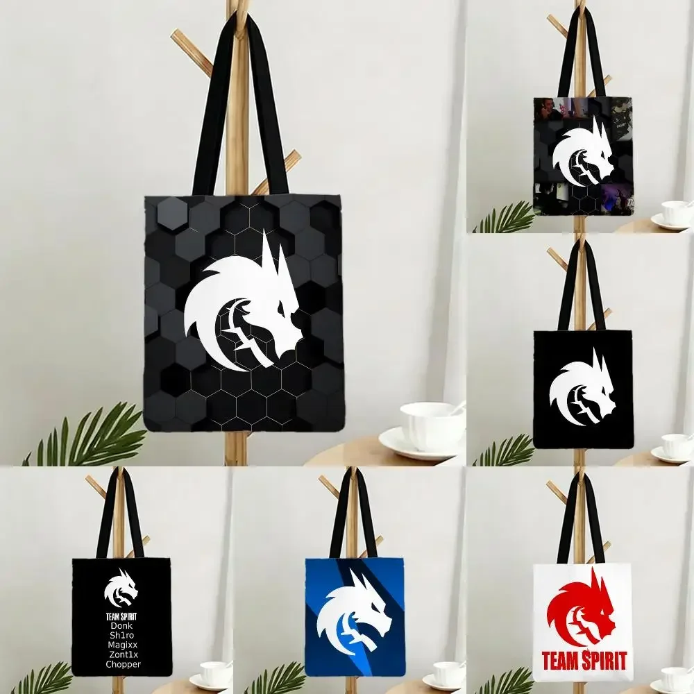esports team S-Team Spirit Storage Bags Bags Series Print Bag Lightweight Shoulder Daily Shopping Bags