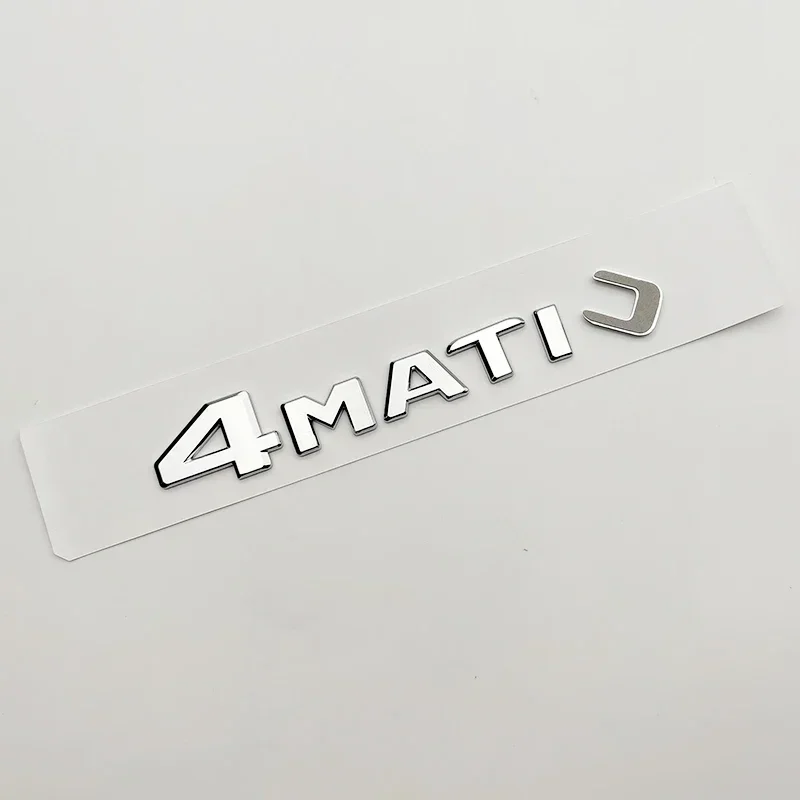 3d ABS Chrome Black 4 Matic Logo 4Matic Emblem Letters Nameplate Car Trunk Badge For Mercedes Benz 4matic Sticker Accessories