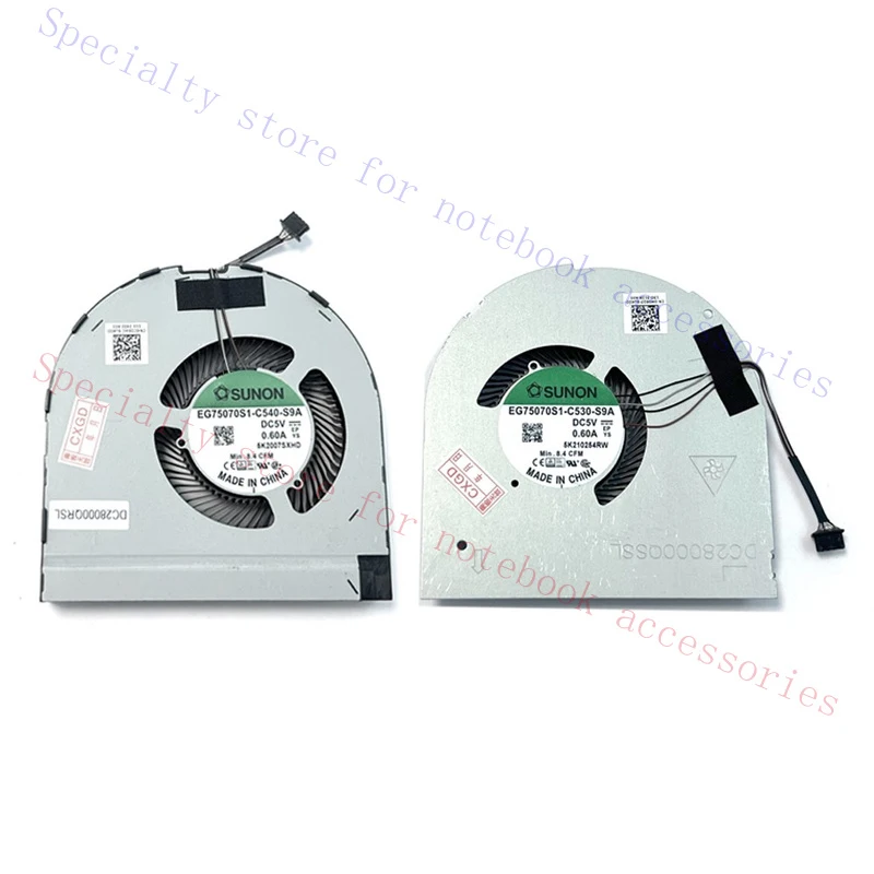 

A+ For DELL Precision 7550 7560 M7550 M7560 2022 5V 0.6A CPU+GPU Cooling Fan tbh
