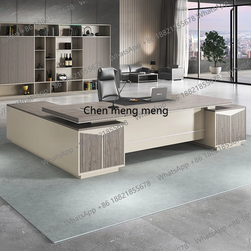 

Desk Height Adjustable Boss table L Desks Office Chair Writing Desk With Drawers Mid-century Tables Room Offices Machine