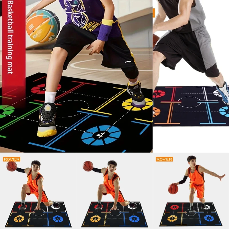 Basketball Train Mat Non Slip Soundproof Material Training Anti Slip Mat Stain Easy To Maintain Indoor Water Absorption