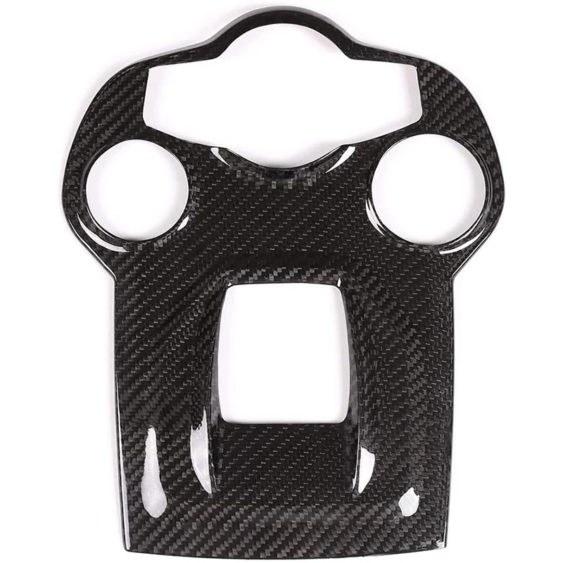

A57E-Real Carbon Fiber Car Gear Shift Frame For Alfa Romeo Giulia Stelvio 2017 2018 2019 Center Console Panel Cover Trim