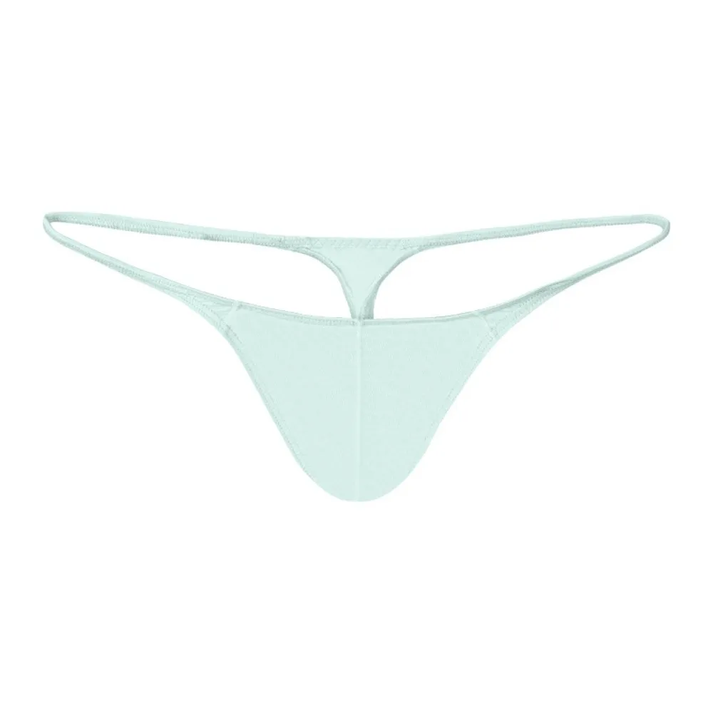 Breathable Low Waist Men Ice Silk Thongs Thin Strap Underpants Men's Panties T-back Underwear Male Briefs Sports