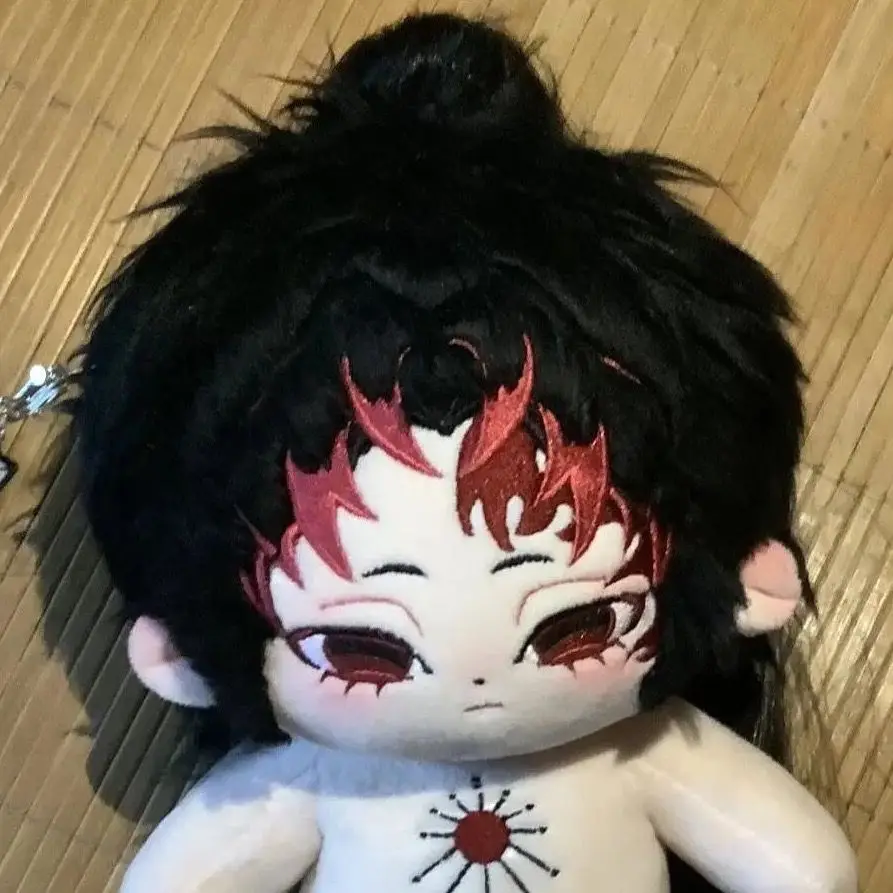 20cm Anime Demon Slayer Tsugikuni Yoriichi Doll Cosplay Cartoon Game Soft Body Change Clothes Pillow Xmas Gifts