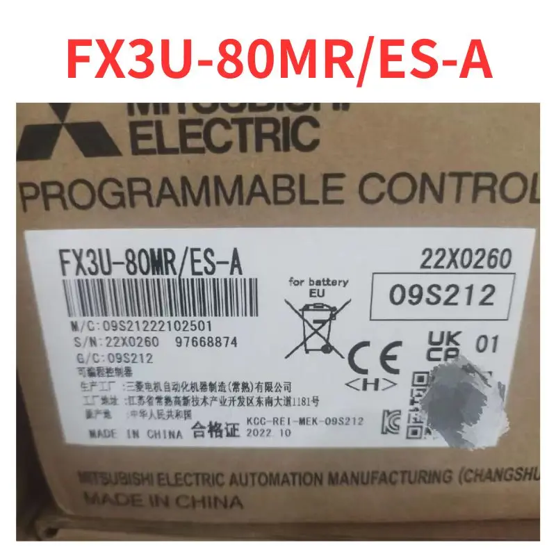 100% new  FX3U-80MR/ES-A  PLC