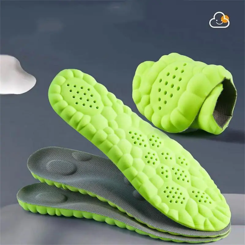 4D Massage Shoes Insoles Super Soft Latex Sports Insole For Feet Running Basket Shoe Sole Arch Support Orthopedic Inserts Unisex