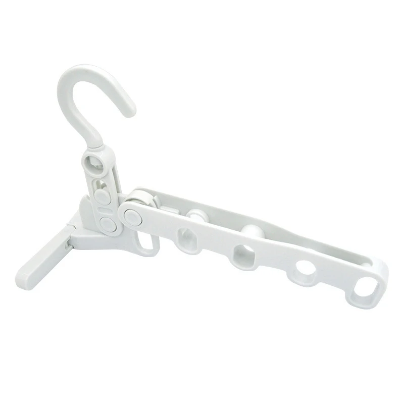 Foldable Travel Hangers Multifunctional Drying Rack Wall Mounted Retractable Portable Clothes 5 Holes Drying Rack