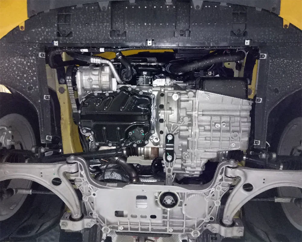 Unter dem Motor Spritzschutz Kotflügelbrett Kotflügel Schwarz Kotflügel Abdeckplatte Schützen für Audi Q3 2013–2018 1,4 T 2,0 T