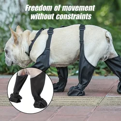 Suspender Boots for Dogs, 2024 New Dog Paw Boot Leggings Waterproof Dog Boots Anti-Slip Dog Shoes, Upgrade Dog Paw Protector wi