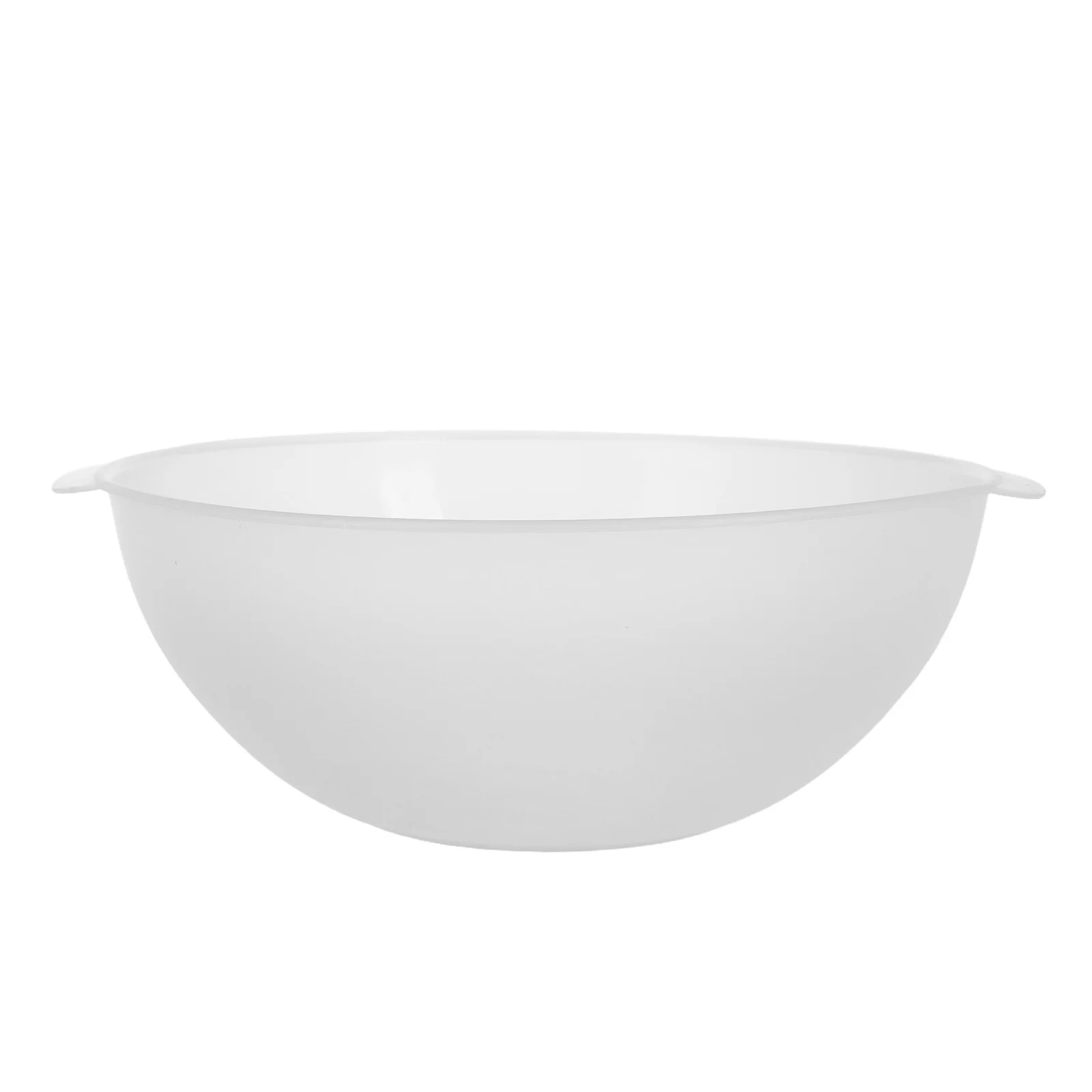 Transparent Plastic Beauty Salon Face Wash Basin Handle Round Wash Tub 21Cm Multifunctional Clear Plastic Washbasin for Facial