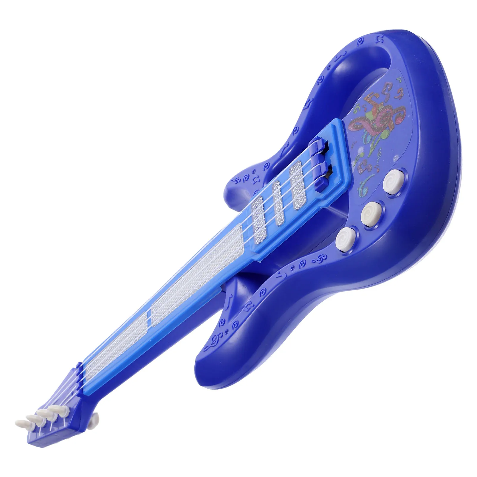 Mini guitarra elétrica brinquedos instrumentos musicais para crianças azul criança crianças brinquedo simulação ukulele educacional