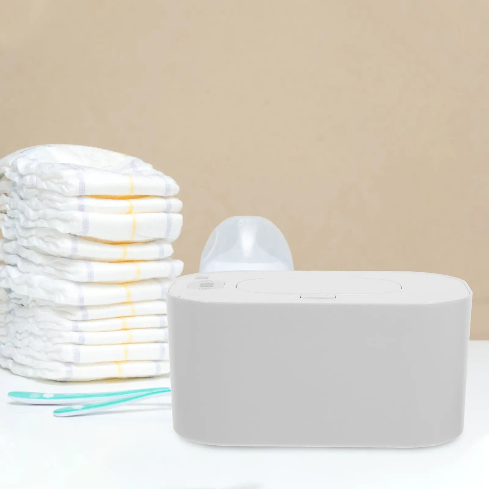 

1 Set Portable USB Wet Tissue Warmer Heating Box Thermostatic Wipe Warmer for Infant Diaper Changing Comfortable