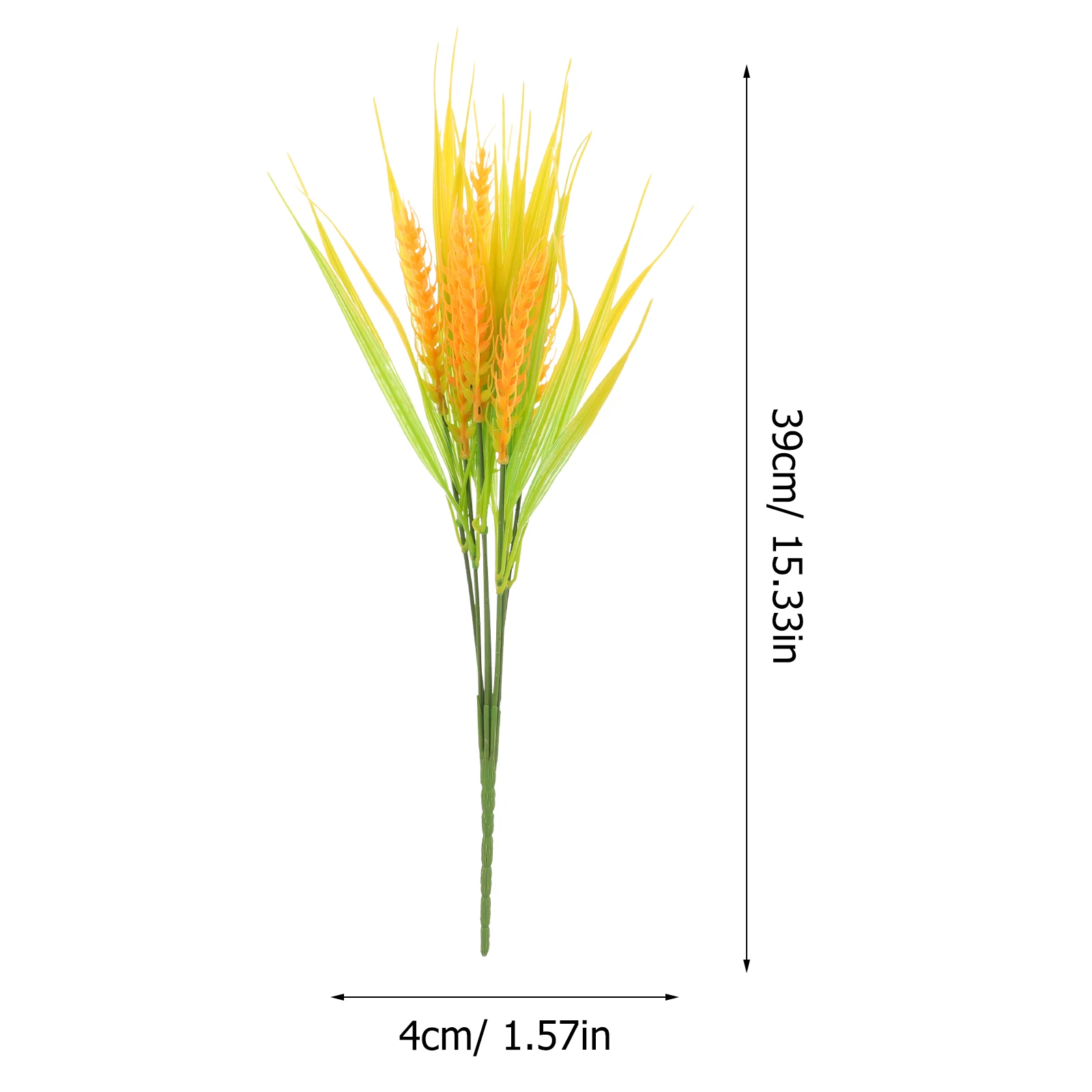 6 قطعة أذن القمح البلاستيكية الحرفية الاصطناعية ديكور طبيعي سيقان القمح للمنزل الجدول مكتب غرفة ديكور ترتيب الخريف #4