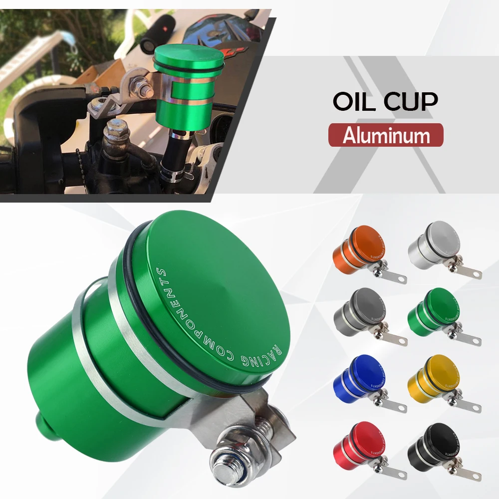 

Universal For Kawasaki Z900 Z900RS Z650 Honda X-ADV 750 Grom KTM CNC Aluminum Motorcycle Rear Brake Fluid Tank Reservoir Oil Cup