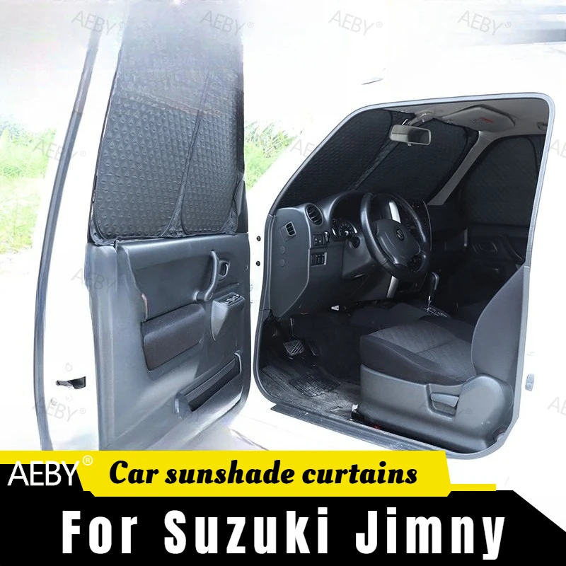 For Suzuki Jimny 1998-2017 Retractable roller sunshade,Insect Resistant Mosquito Net Camping Privacy Curtain,Accessories