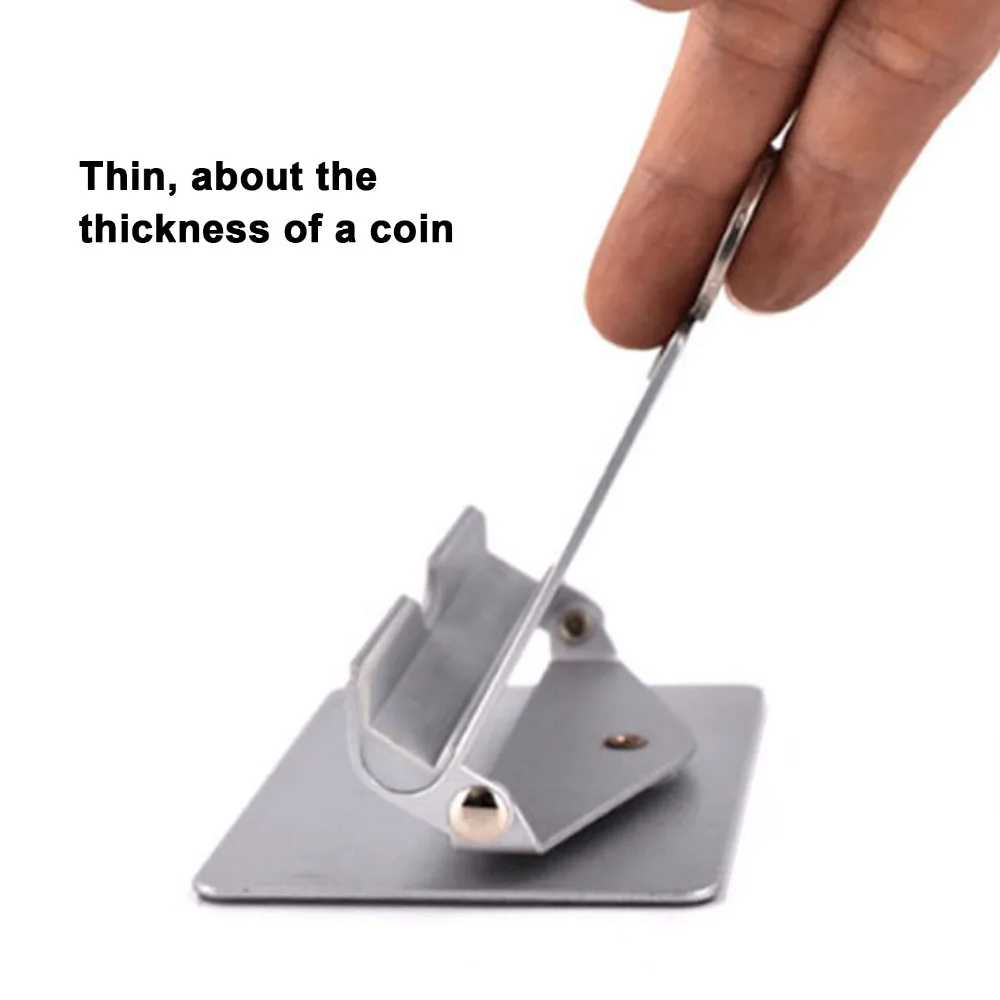 360 Degree Rotation Adjustable Cell Phone Stand Foldable Silver Mobile Phone Holder Aluminum Alloy Portable