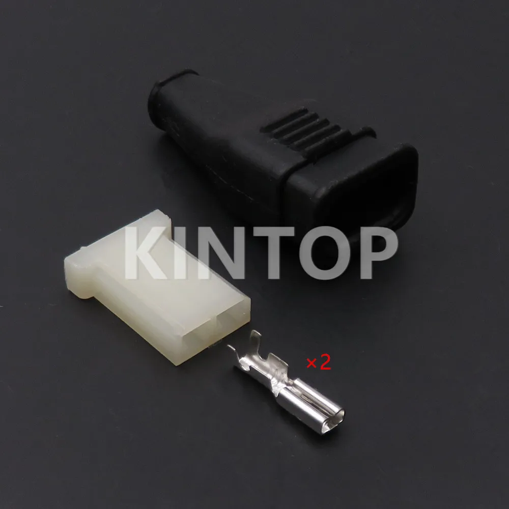 1 Set 2 Pins AC Assembly 2.8mm Auto Connector Wiring Harness Electrical Socket Car Modification Plug - Detail 1
