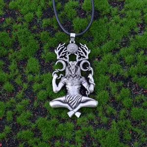 Vintage Celtic Horn God Cernnnos Halskette, Charmezubehör, Geschenkschmuck für Frauen und Männer 12 Hauptverkäufe Buzios für Halsketten - №12