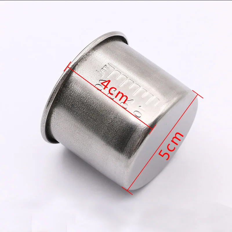 Thick stainless steel medicine small medicine cup liquid measuring cup has a scale 40ml