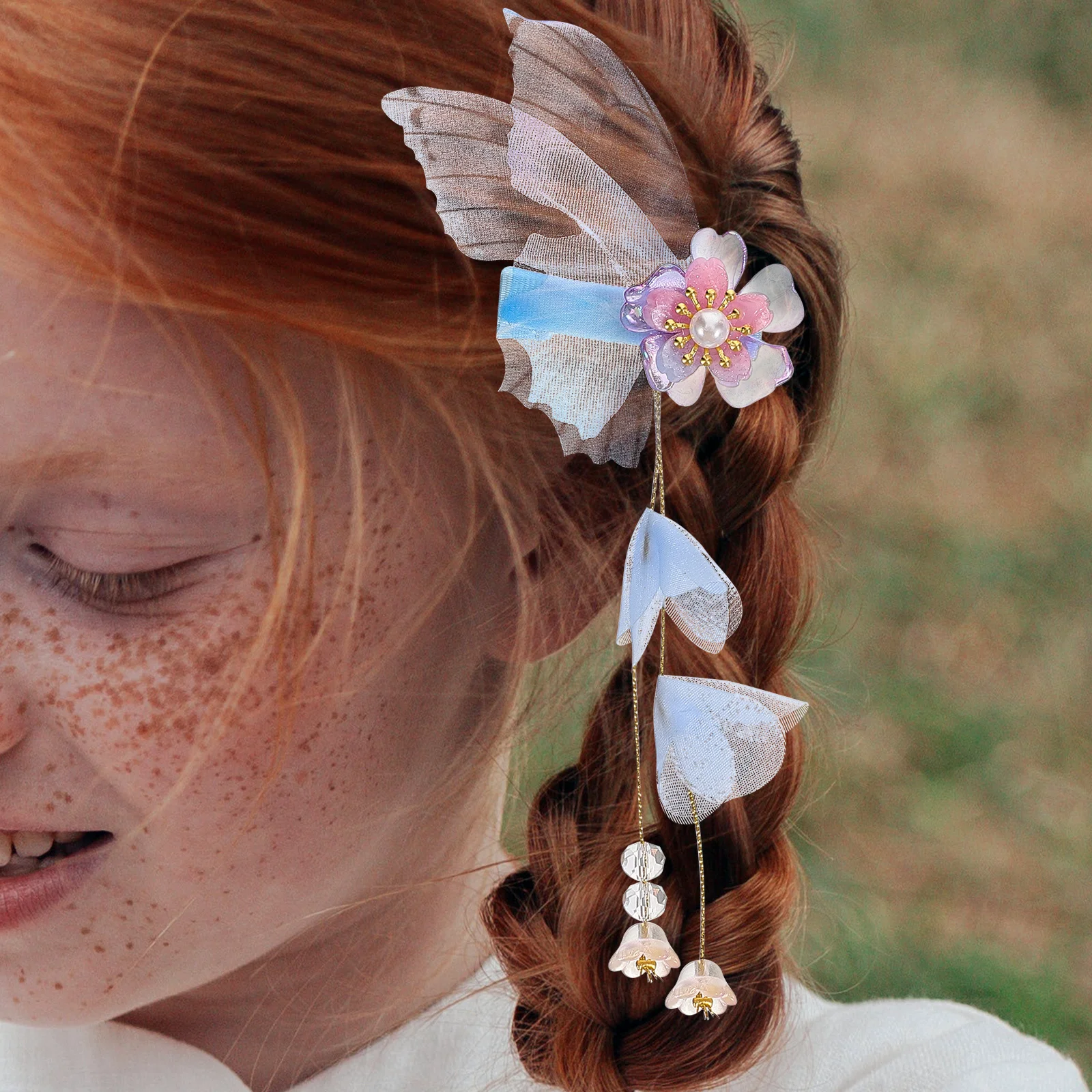 

1Pair Chinese Style Butterfly Hair Clip Long Tassel Decorative Hairpins for Women Girls Elegant Vintage Hair Accessories Party