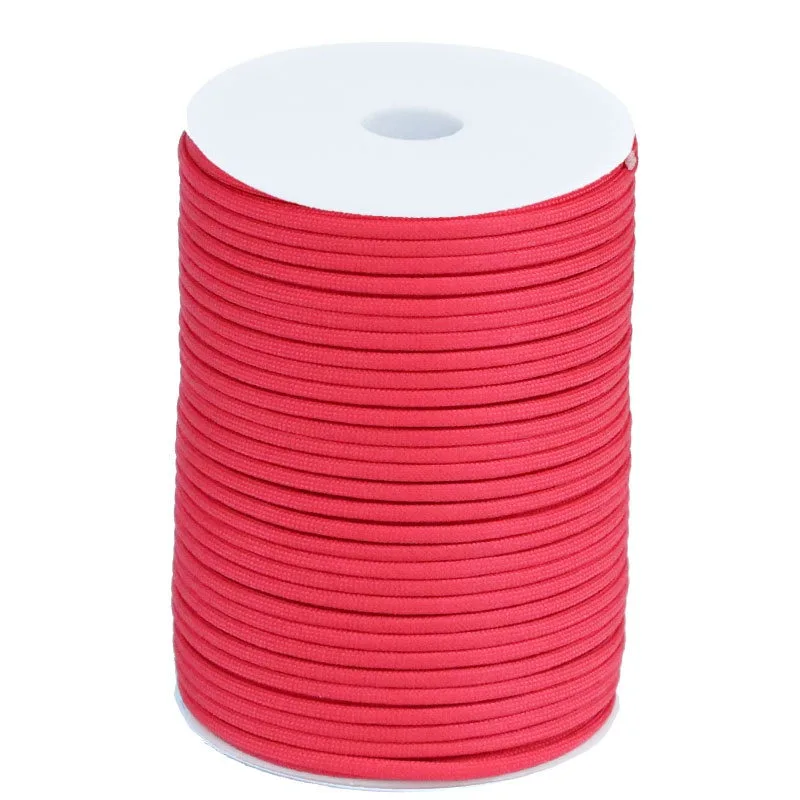100M 550 Militaire Standaard 7-Core Paracord Touw 4mm Outdoor Parachute Cord Survival Paraplu Tent Lanyard Strap DIY gevlochten touw