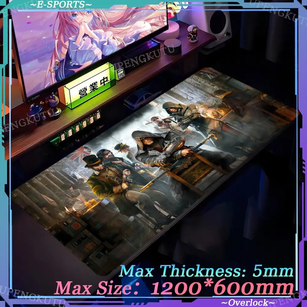 Desktop accessories Mouse Anime Esports A_assassins_Creed Oversized Computer cabinet pads Gaming Ergonomic mouse pad