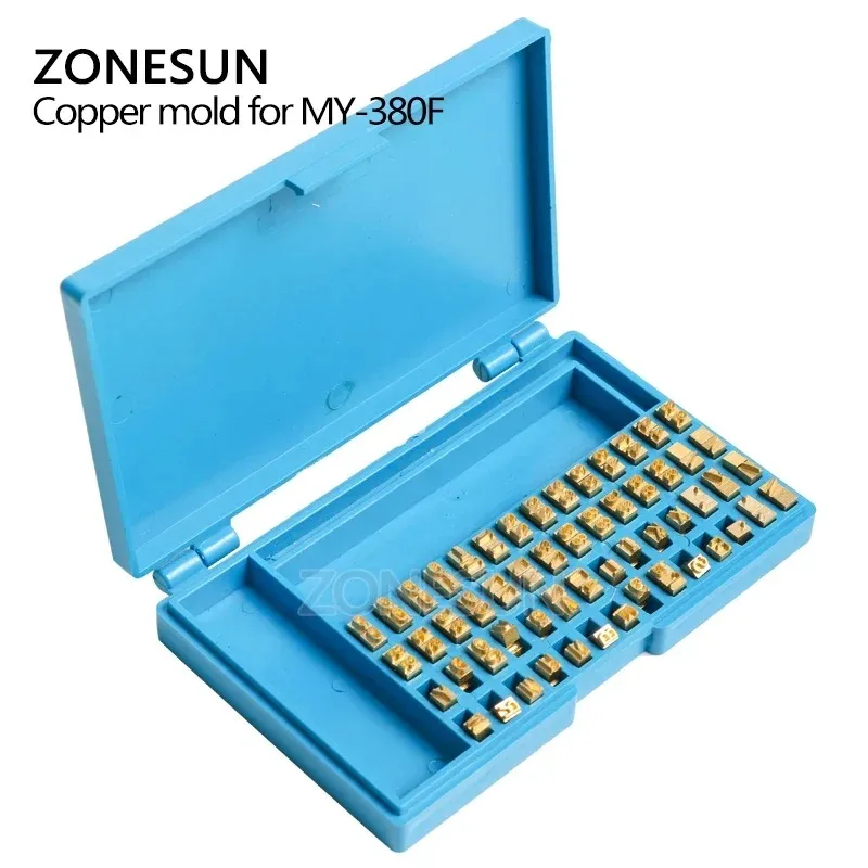 ZONESUN MY380 Alphabet Letter Fonts of Ribbon Printer Heat Stamping Head Ribbon Hot Stamping Spare Part Expiration Code Printer
