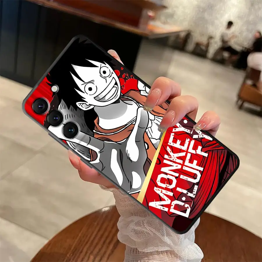 أسود لينة غطاء الهاتف حقيبة لهاتف سامسونج غالاكسي A23 A53 A32 A36 A35 A26 A72 A22 A52 A24 A55 A41 A25 A71 A51 A73 أنيمي قطعة واحدة