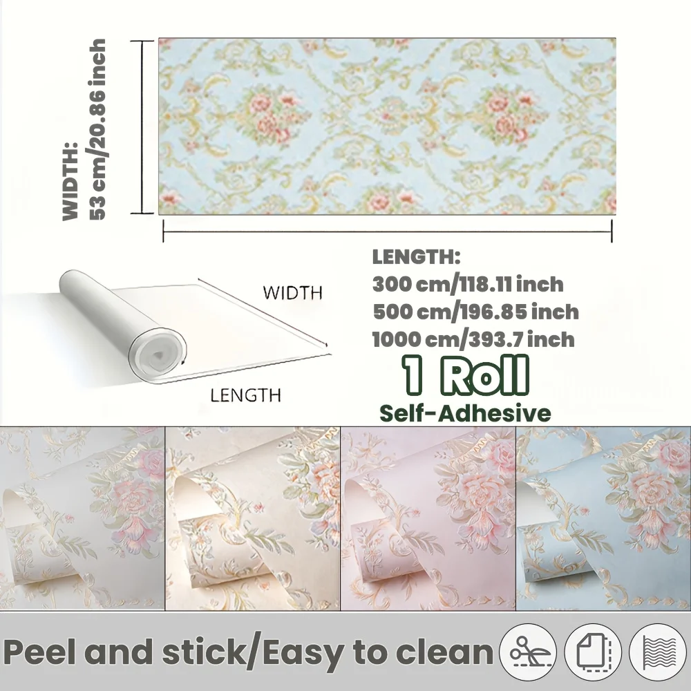 3D Self-Adhesive Wall Stickers Room Background Wallpaper Home Decoration Stickers Bedroom Wallpaper Wall Stickers 53cm*3/5/10m