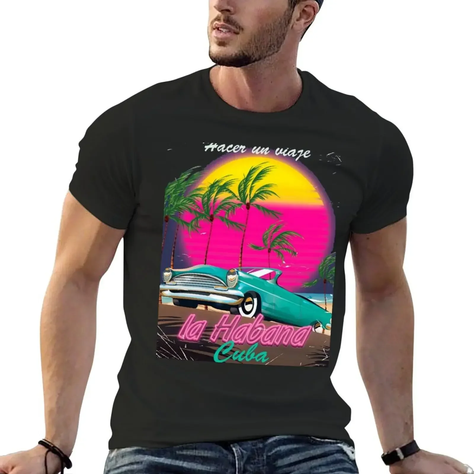 La Habana Cuba T-Shirt street wear sublime plain white t shirts men