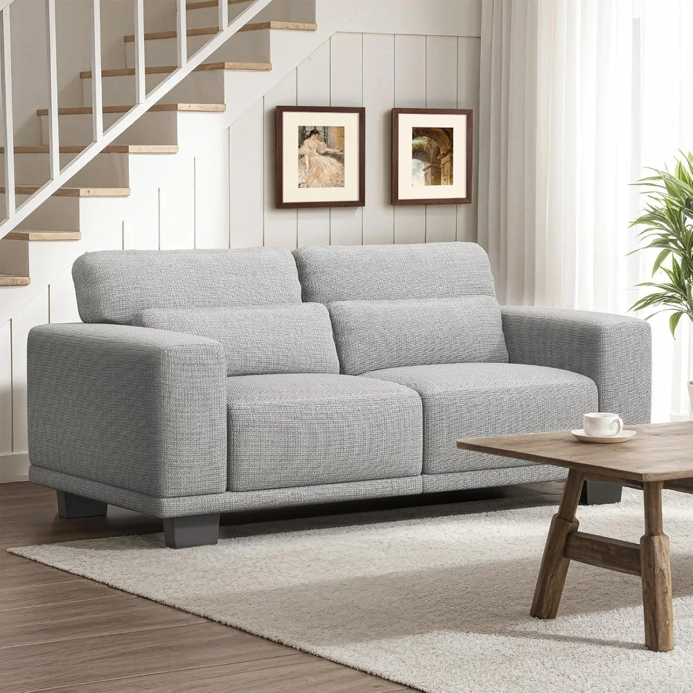 

65" Loveseat Sofa, Love Seat, Comfy Couch with Deep Seats and Wide Armrests, Sofa Couch with Supportive Cushion and Sturdy Frame