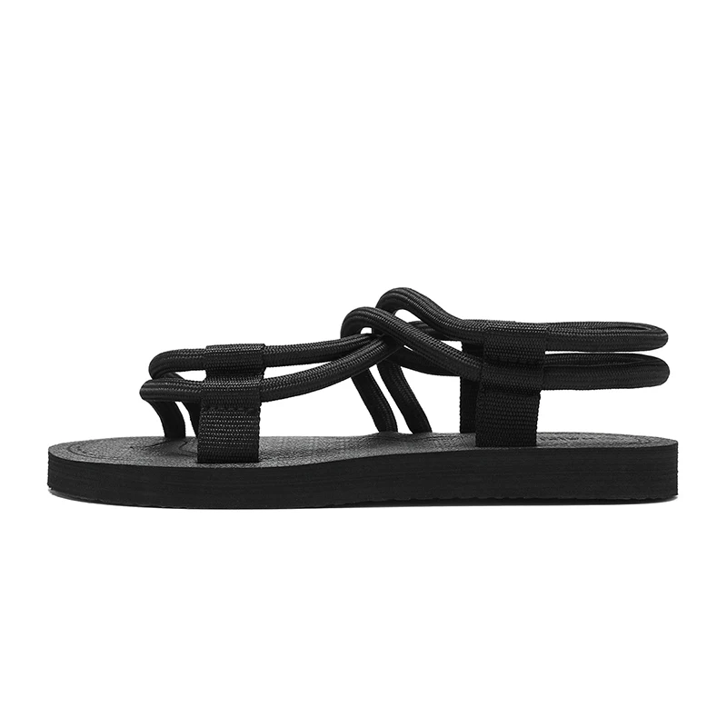 Fashion Men's Slippers Outdoor Sandals Beach Ankle Wrap Shoes New Mens Comfortable Flip Flops Slides Casual Shoes Male Slippers