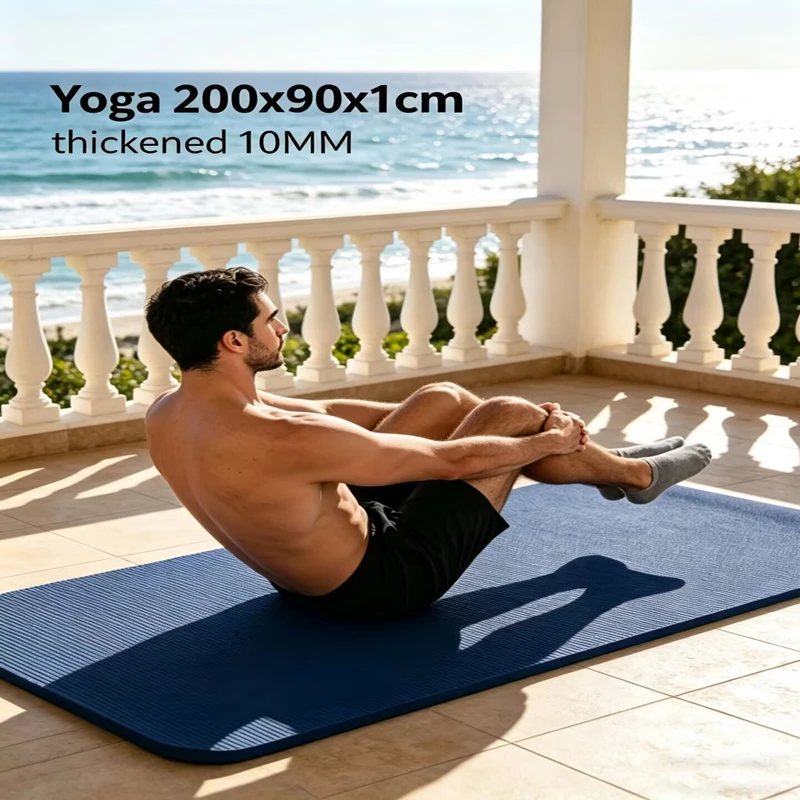 Imagen de Nuevo Tapete de Yoga Multifuncional para Gimnasio en Casa, 200cm×90cm, Antideslizante, Grueso, para Ejercicios y Entrenamiento