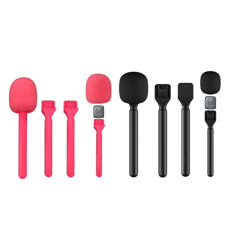 1Pc Handheld Drahtlose Mikrofon Adapter Halter Mit Stille Schaum Für Rode Wireless GO II Mic 1/2 & Synco G1 Interview stehen