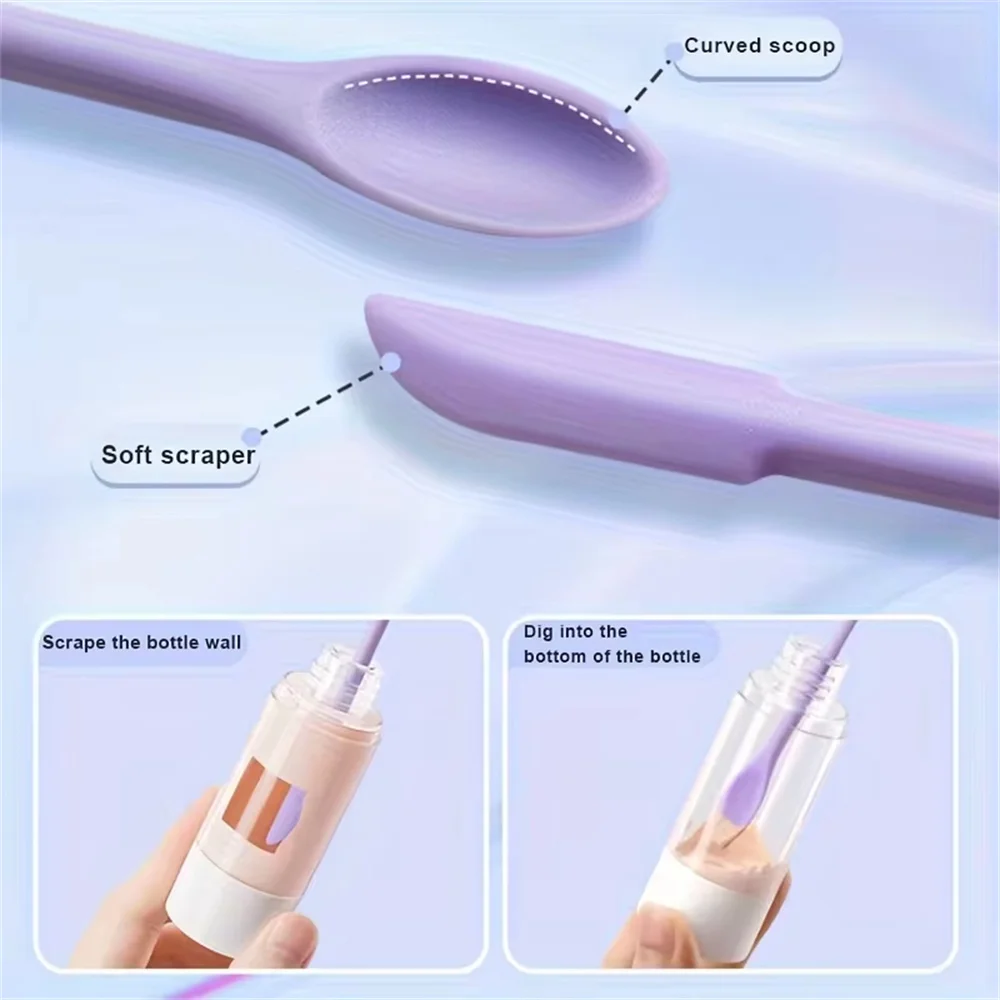 3/9PCS Silicone Scraper Makeup Brushes Set Mini Soft Cosmetic Digging Spoon Jam Scraping Spoons Face Mask Brush